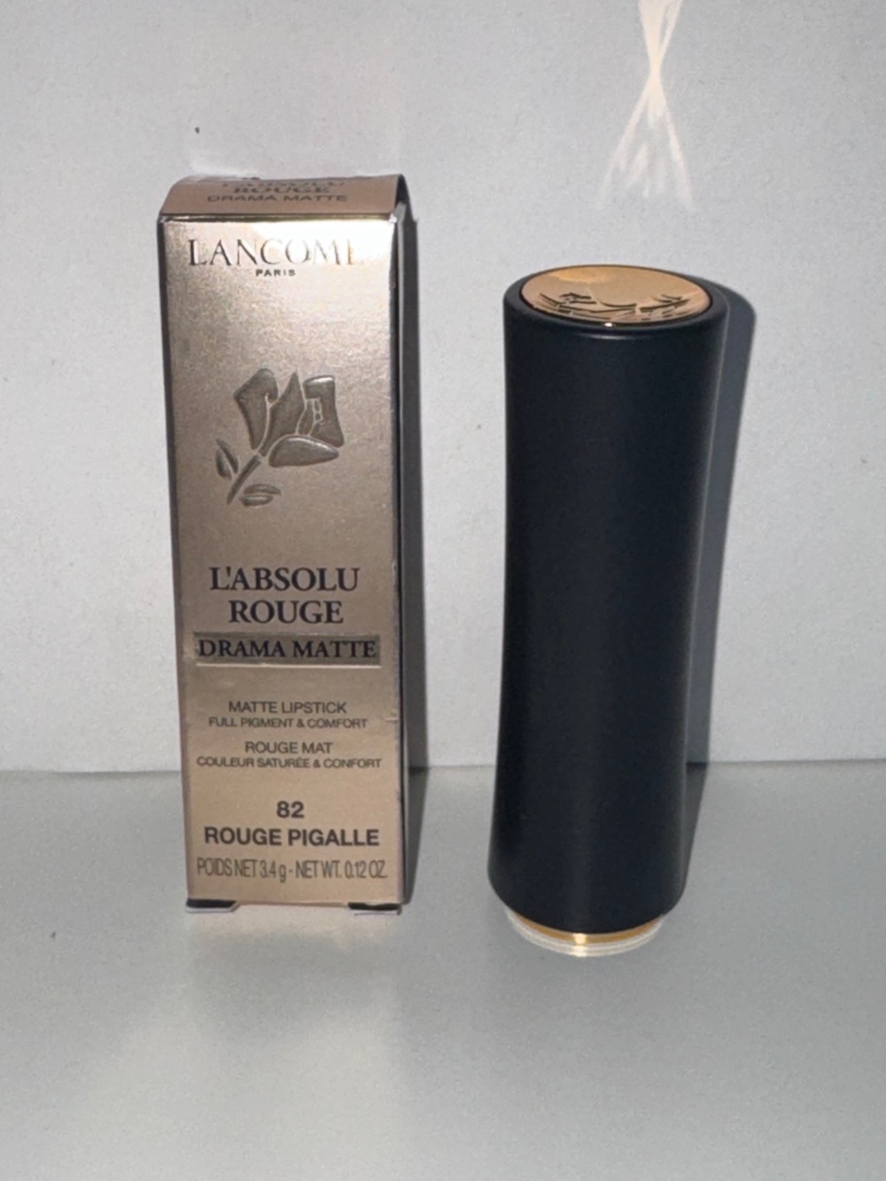 Lancome l’absolu drama matte lipstick, shade 82 rouge pigalle